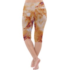 Lightweight Velour Cropped Yoga Leggings 