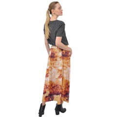Velour Split Maxi Skirt 