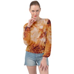 Banded Bottom Chiffon Top 