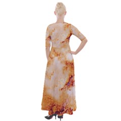 Half Sleeves Maxi Dress 