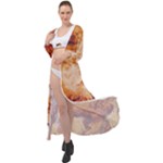 Burnt paper texture print design Maxi Chiffon Beach Wrap