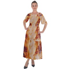 Shoulder Straps Boho Maxi Dress  
