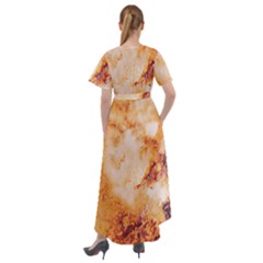 Front Wrap High Low Dress 