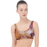 Burnt paper texture print design The Little Details Bikini Top