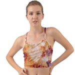 Burnt paper texture print design Mini Tank Bikini Top