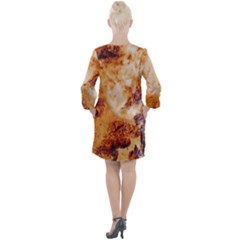 Open Neck Shift Dress 