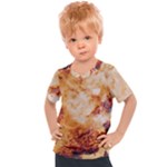 Burnt paper texture print design Kids  Sports T-Shirt