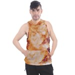 Burnt paper texture print design Men s Sleeveless Hoodie