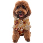 Burnt paper texture print design Dog Coat