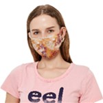 Burnt paper texture print design Crease Cloth Face Mask (Adult)