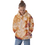 Burnt paper texture print design Kids  Oversized Hoodie