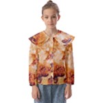 Burnt paper texture print design Kids  Peter Pan Collar Blouse
