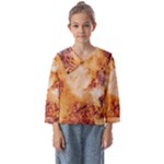 Burnt paper texture print design Kids  Sailor Shirt