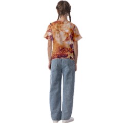 Kids  Cuff Sleeve Scrunch Bottom T-Shirt 
