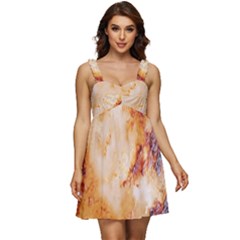 Ruffle Strap Babydoll Chiffon Dress 