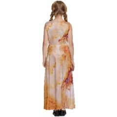 Kids  Satin Sleeveless Maxi Dress 