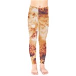 Burnt paper texture print design Kids  Classic Winter Leggings