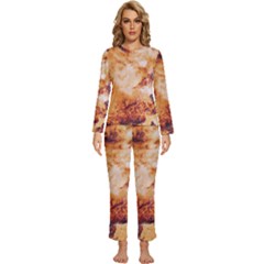 Womens  Long Sleeve Lightweight Pajamas Set 