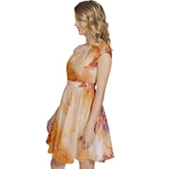 Cap Sleeve High Waist Dress 