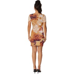 Fitted Knot Split End Bodycon Dress 