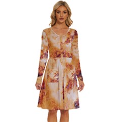 Long Sleeve Dress With Pocket 