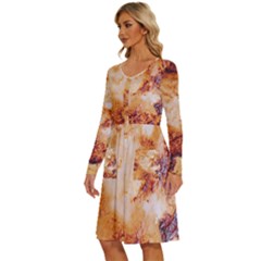 Long Sleeve Dress With Pocket 