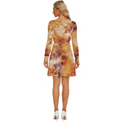 Long Sleeve Wide Neck Velvet Dress 