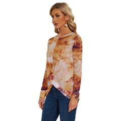 Long Sleeve Crew Neck Pullover Top 