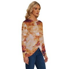Long Sleeve Crew Neck Pullover Top 