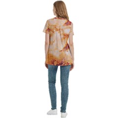 Women s Zip Front V-Neck Short Sleeve Casual Top Pocket Shirt 
