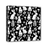 Easter bunny pattern Mini Canvas 6  x 6  (Stretched)