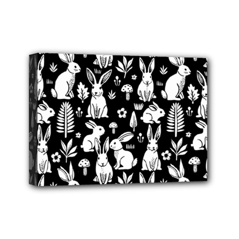 Easter bunny pattern Mini Canvas 7  x 5  (Stretched) from ArtsNow.com