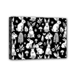 Easter bunny pattern Mini Canvas 7  x 5  (Stretched)