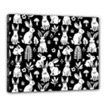 Easter bunny pattern Canvas 20  x 16  (Stretched)