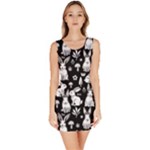Easter bunny pattern Bodycon Dress