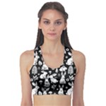Easter bunny pattern Fitness Sports Bra