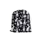 Easter bunny pattern Drawstring Pouch (Medium)