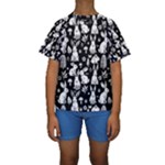 Easter bunny pattern Kids  Short Sleeve Swimwear