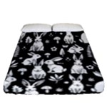 Easter bunny pattern Fitted Sheet (Queen Size)
