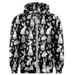Easter bunny pattern Men s Zipper Hoodie