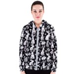 Easter bunny pattern Women s Zipper Hoodie