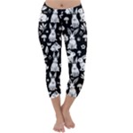 Easter bunny pattern Capri Winter Leggings 