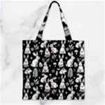 Easter bunny pattern Zipper Grocery Tote Bag