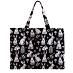 Easter bunny pattern Zipper Mini Tote Bag