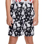 Easter bunny pattern Kids  Basketball Shorts