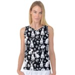 Easter bunny pattern Women s Basketball Tank Top