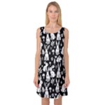 Easter bunny pattern Sleeveless Satin Nightdress