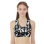 Easter bunny pattern Sports Bra with Border
