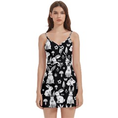 Body Wrap Sleeveless V-Neck Mini Dress 