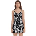 Easter bunny pattern Body Wrap Sleeveless V-Neck Mini Dress